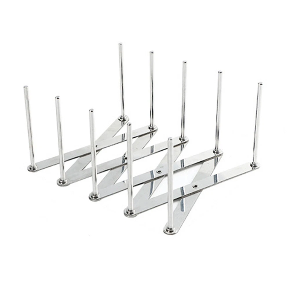 Stainless Steel Dish Rack Collapsible Space Saver for Kitchen Organization