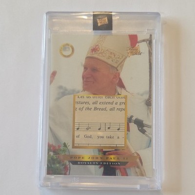 2025 Pieces of the Past Royalty Edition Sheet Music Relic Pope John Paul II #841
