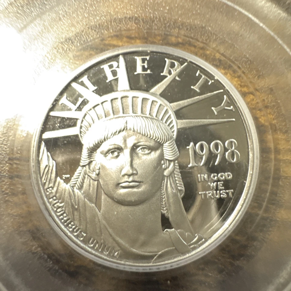 1998-W PLATINUM EAGLE 1/4 OUNCE NGC PF69 Ultra Cameo Very Nice ! * Take a LooK* - Image 2 of 3