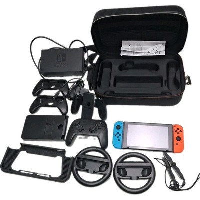 Nintendo Switch Konsole HAC-001 Set DISPLAY KEINE KRATZER Pro Controller Usw 