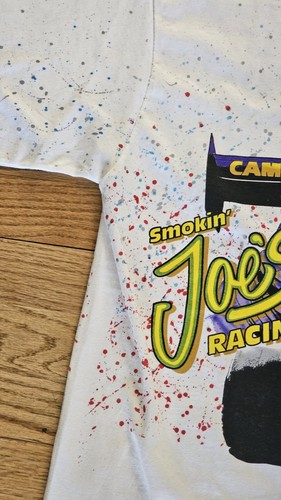 Vintage Smokin Joe's Racing Camel AOP Single Stitch T-Shirt Large 1994 Cream - Picture 11 of 16
