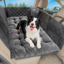 Dog Car Bed Mat - Non-Slip Backseat Extender Pet Mat, Flannel 100 Cotton Fil...