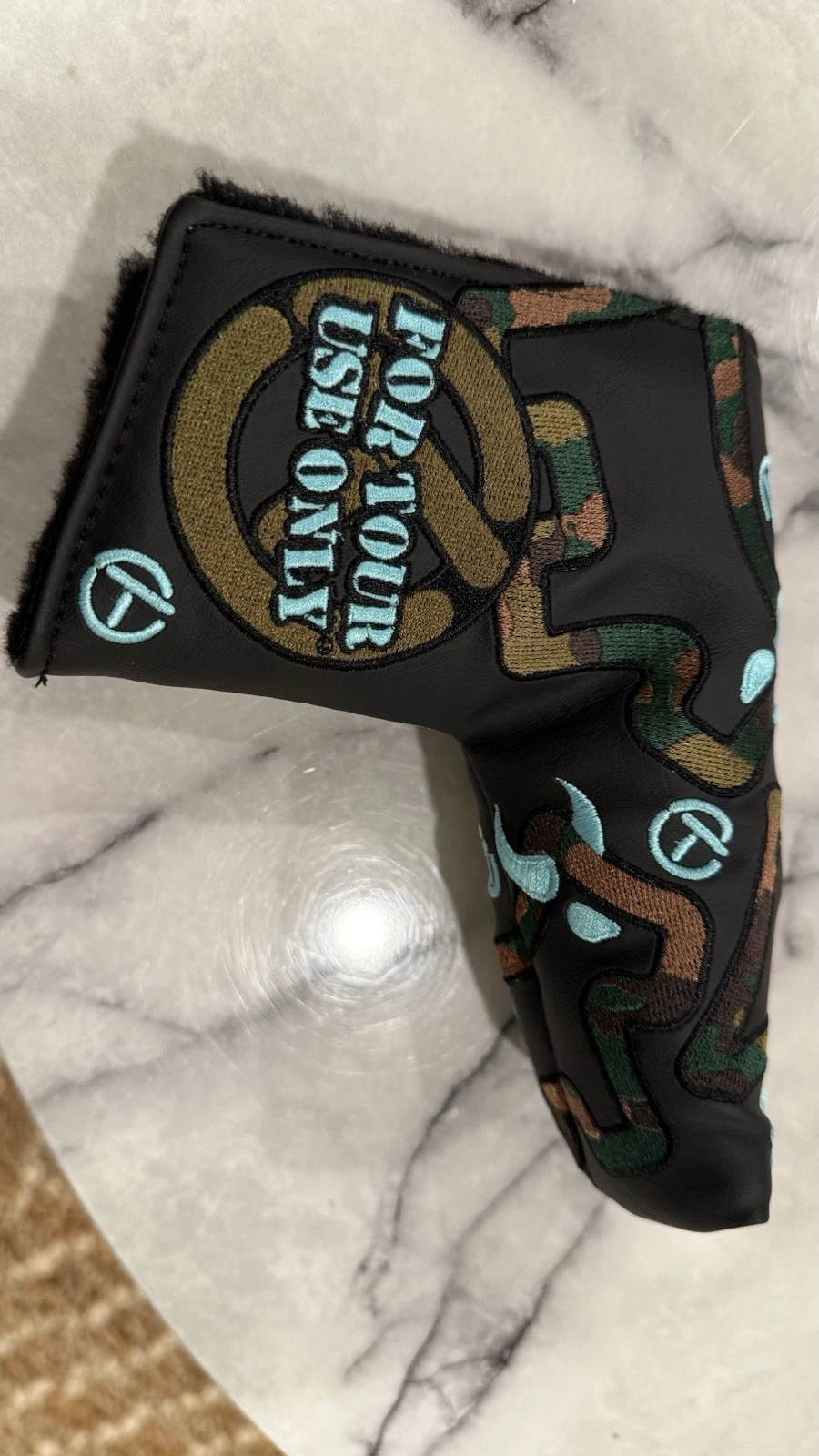 New Scotty Cameron Circle T Tiffany Camo Bulldog Blade Headcover (TourPutters)