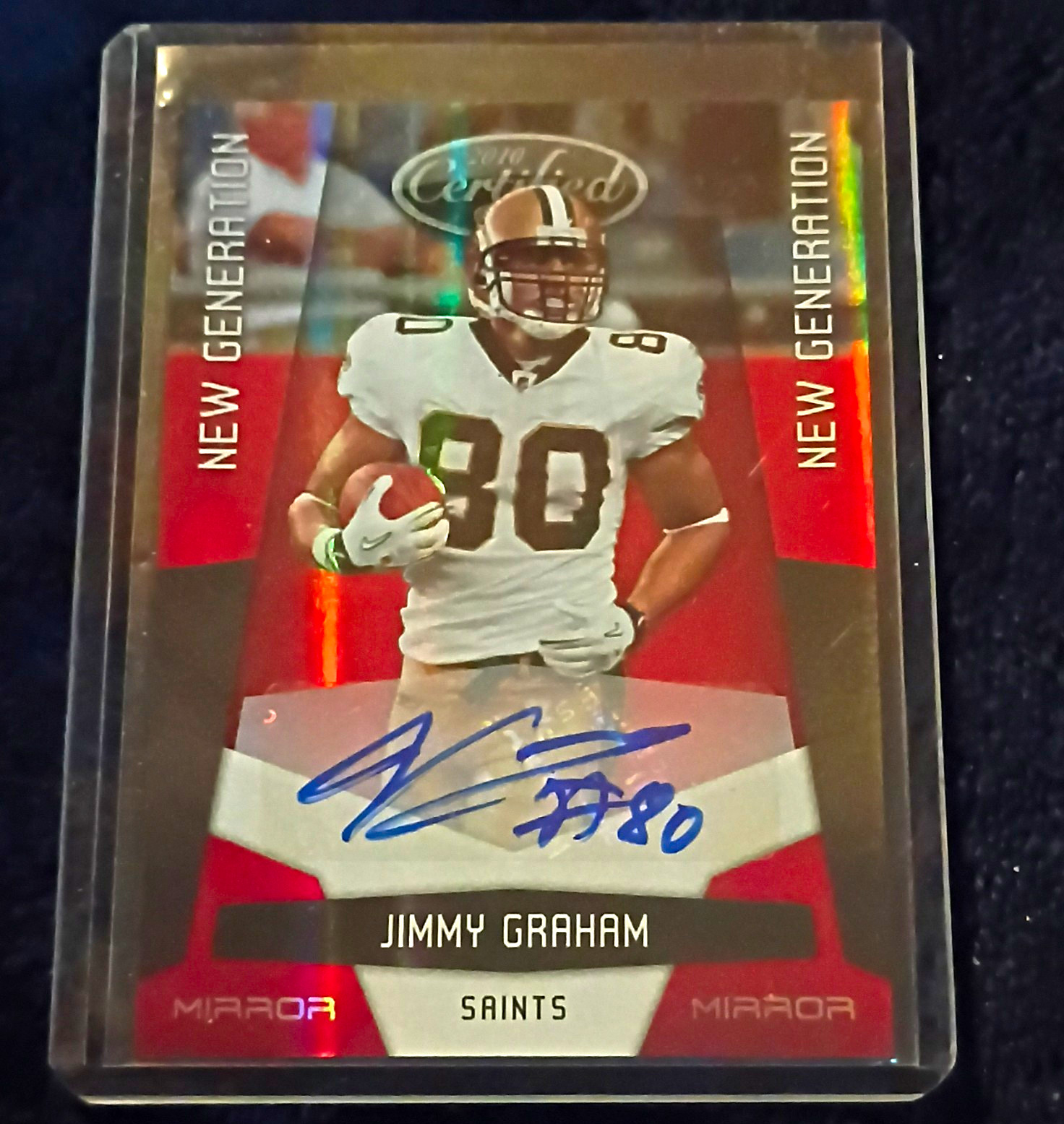 Jimmy Graham Panini Certified #222 Autograph Red Mirror