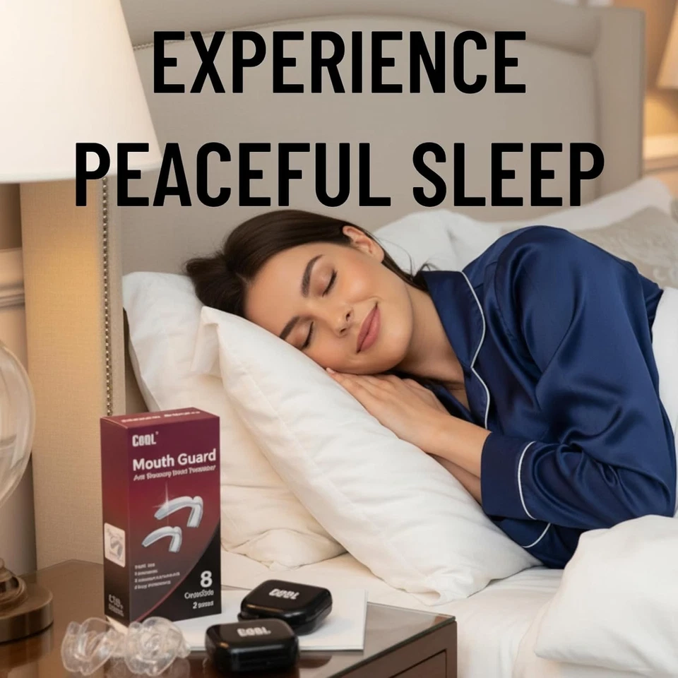 Anti Grinding Night Mouth Guard 8 Guards (Large - Medium) 2 Travel Cases Trim - Image 2 of 4