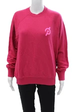 Spiritual Gangster Women's Long Sleeves Round Neck Graphic Sweatshirt Red Size S