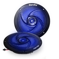 5.25 Inch 160W Waterproof Marine Speakers - 2 Way Weather Resistant with LED ...