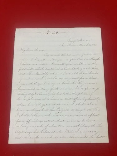1863 Long March Troops on Picket Soldiers Court Marshalled Civil War Letter