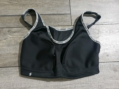 Glamorise Women's No-bounce Camisole Sports Bra Wirefree #1066, US 34F, UK 34E