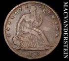 1873 (closed) Seated Liberty Half Dollar - Scarce  Better Date  #L5111