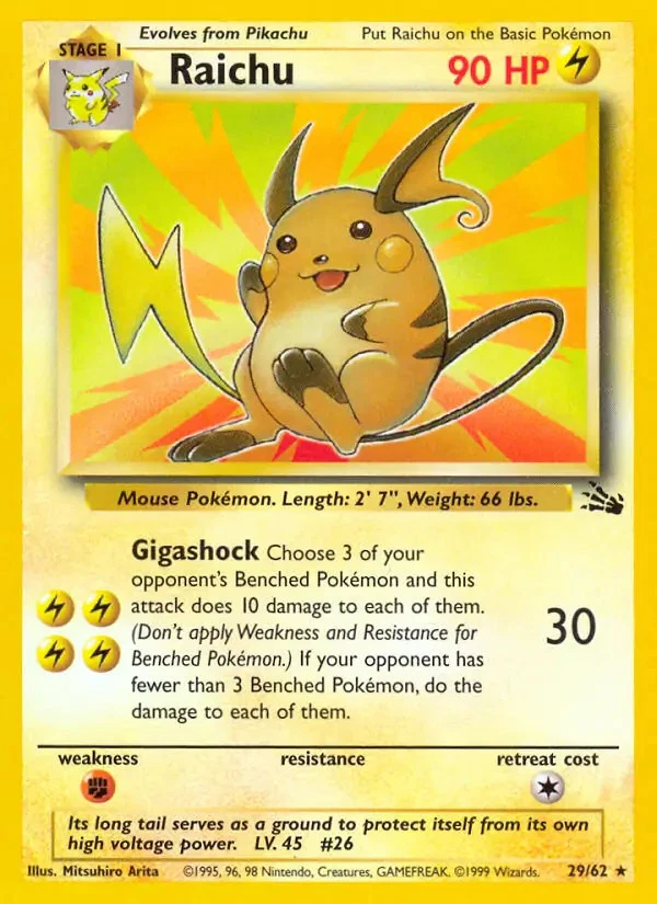 Raichu Pokemon Card for sale | eBay