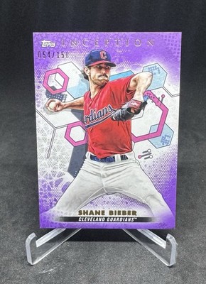2022 Topps Inception Purple #14 - Shane Bieber - 31/150 - Cleveland Guardians
