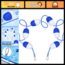 16Ft Pool Safety Rope with Floats - Swimming Pool Divider, Safety Barrier, Durab