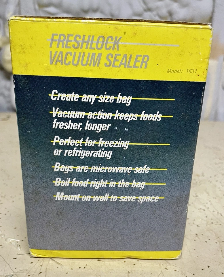 Вакуумный герметик Deni Freshlock - винтажный - открытая коробка - модель 1631 - Изображение 4 из 4