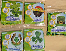 St Patricks Day Perler Fused Bead Kits LEPRECHAUN CLOVER LEAF POT OF GOLD U PICK