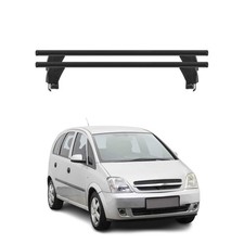 Menabo Dachträger Grundtäger für Opel Meriva 2003-2010 50kg Alu Schwarz 2 tlg