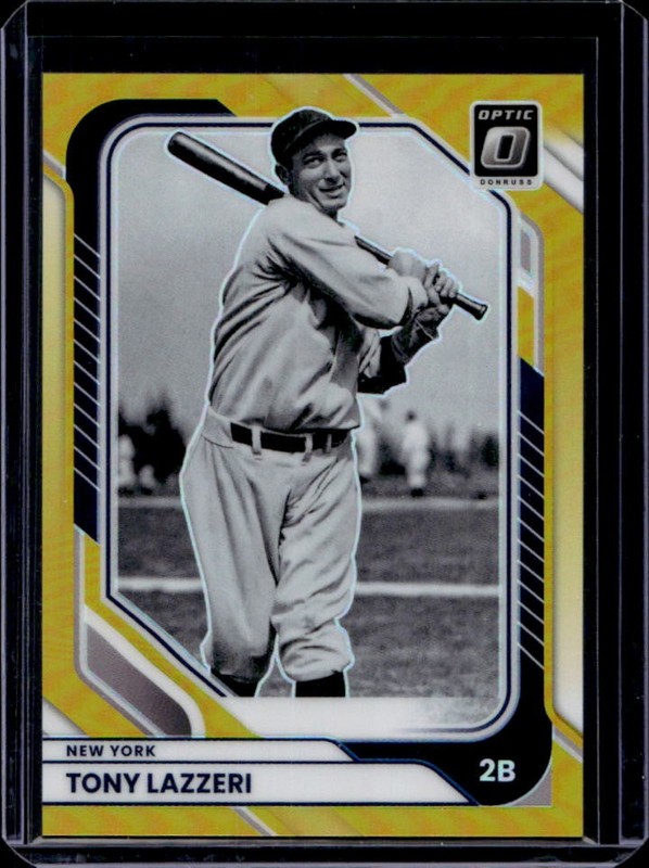 2026 Panini Donruss Tony Lazzeri Optic Gold #/10 New York Yankees
