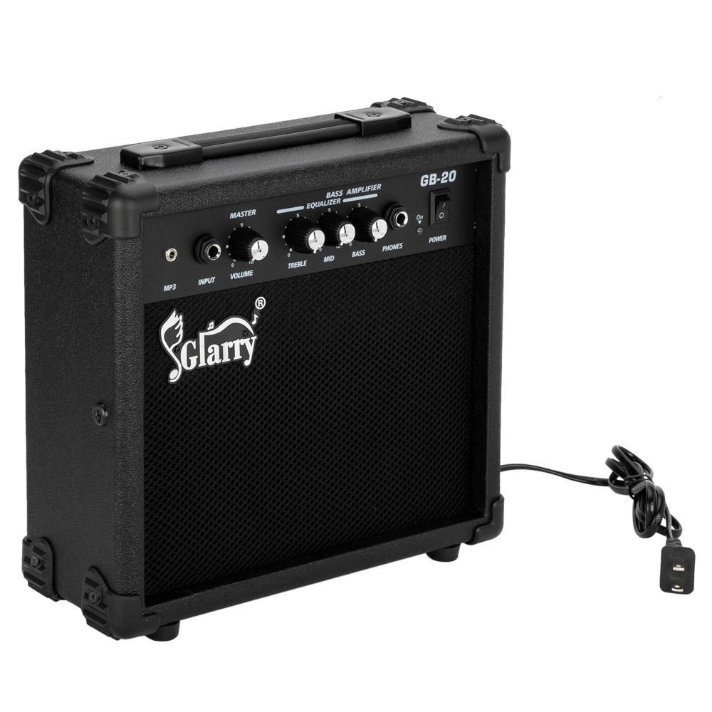 Glarry 20W Black Electri Bass Guitar 20W Amplifiers Electric Bass Sound AMP US