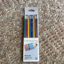 Vtg Soft Splash Pack of 8 Empire Berol USA #2 Pencils PMA APPROVED #1009T Sealed