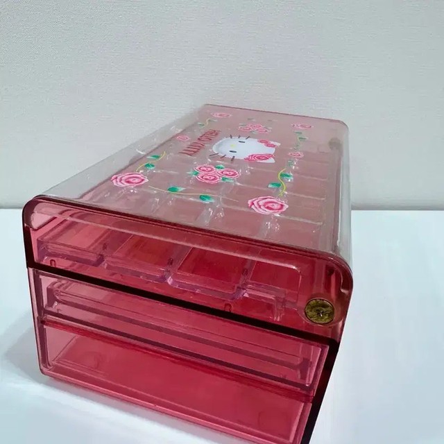 Vintage Sanrio Hello Kitty Rose Storage Box - Classic Collectible