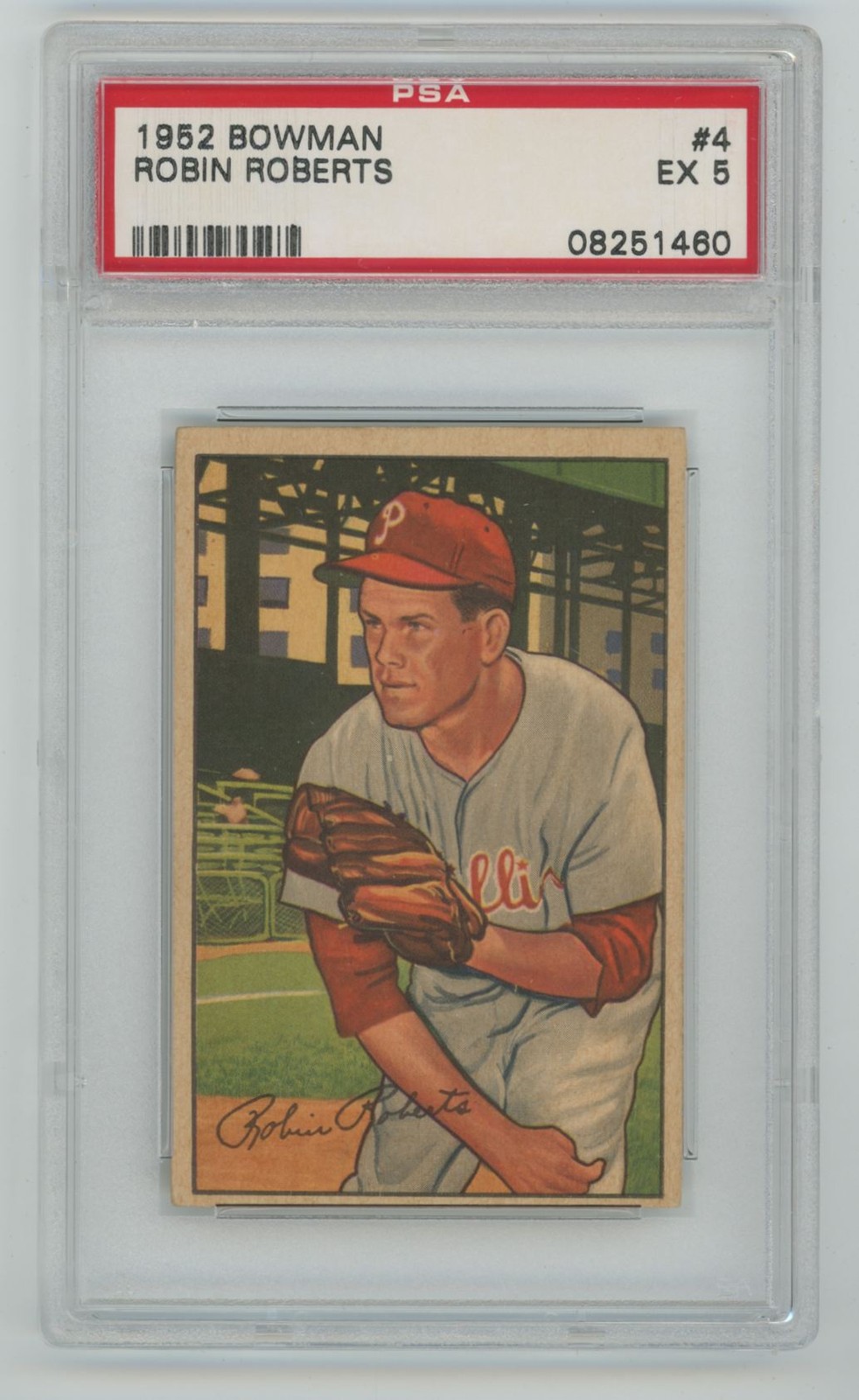 Robin Roberts 1952 Bowman PSA 5 #4 Philadelphia Phillies