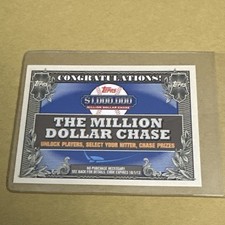 2013 Topps The Million Dollar Chase Code Card #NNO