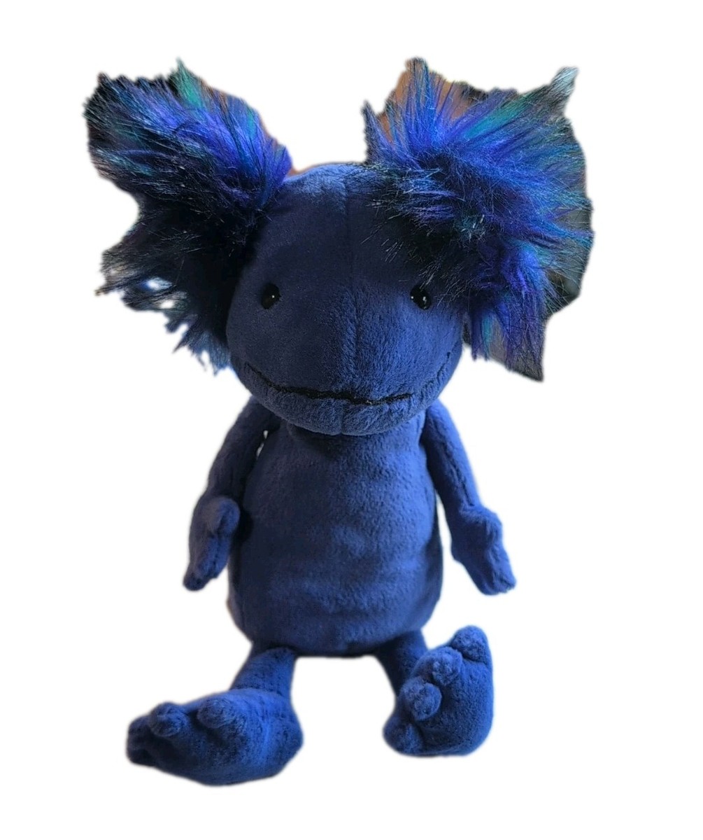 Jellycat Axolotl Blue Andie Plush Stuffed Animal NWT Retired