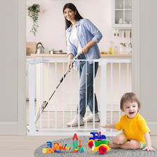 29.5-40.5" Extra Wide Baby Gate, Auto Close Dog Gate for House Doorways Stairs,