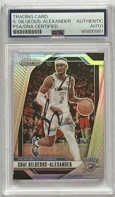 2024-25 Panini Prizm Shai Gilgeous-Alexander #113 Silver Signed
