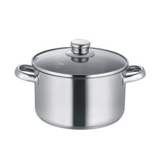 BERNDES Kochtopf Fleischtopf NEW ROMA 20 cm 3,6 Liter mit Glasdeckel