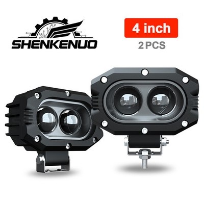 4 inch 30W LED Work Light Bar 4WD Offroad SPOT Pods Fog ATV SUV Driving Lamp 2x