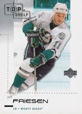 2002-03 Upper Deck Top Shelf Hockey Card #2 Jeff Friesen Left Wing Mighty Ducks