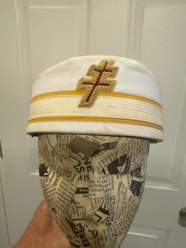 Vintage Scottish Rite 33 Degree Hat, Carry Case Included