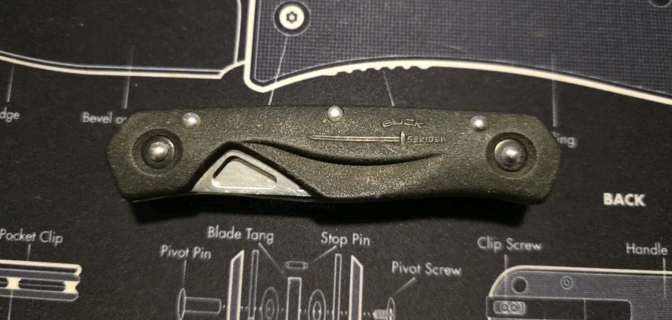 Raro Buck Sekiden 275 Ecco 3.0 Hecho en Japón Carpeta de 2 hojas Foto 4 de 4