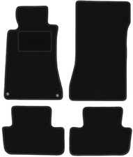 Fu&szlig;matten Automatten Velours Schwarz f&uuml;r Mercedes CLK W209 1997-2009 4-tlg