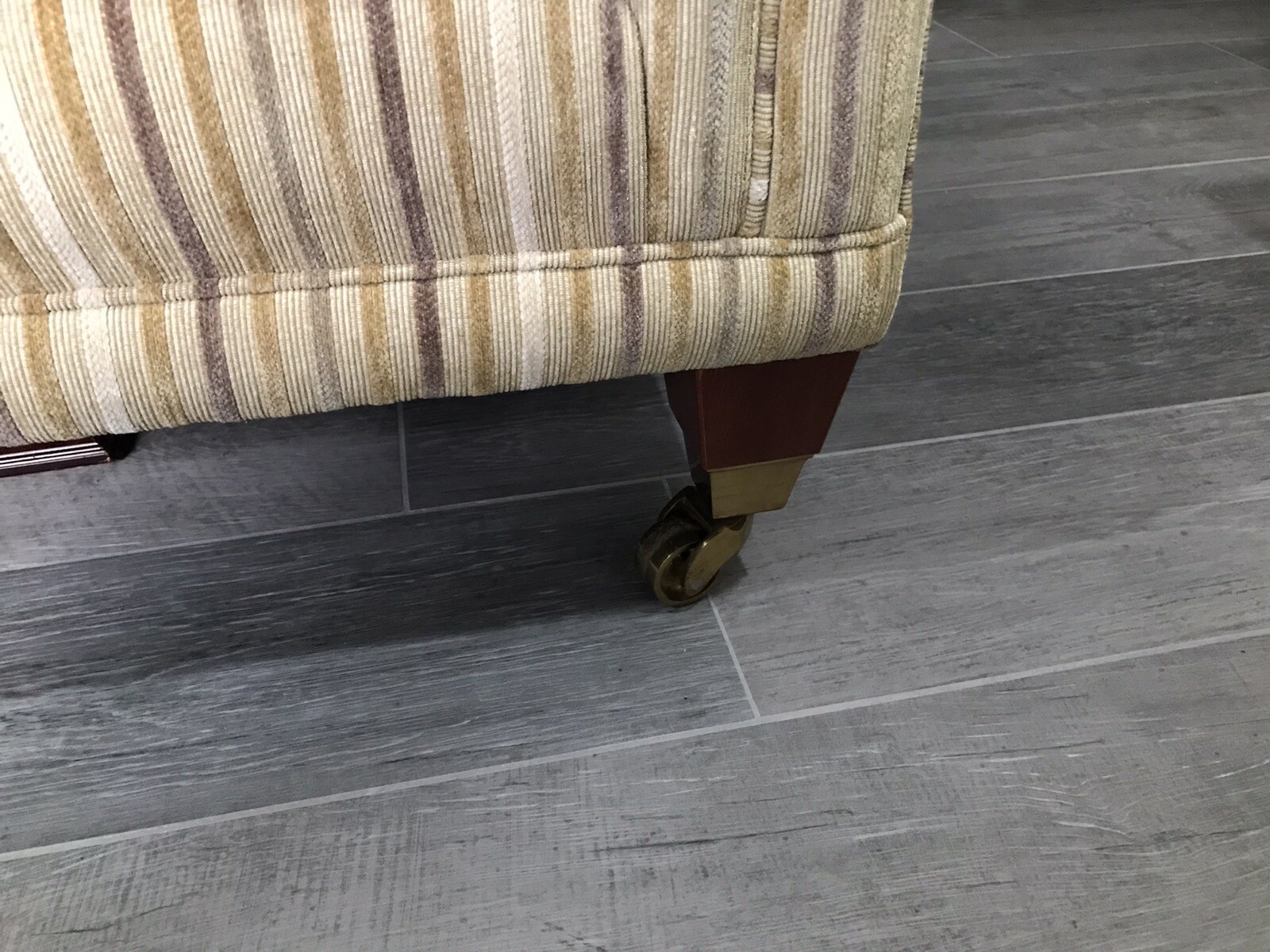 2 x Three Seater Parker Knoll Settees and Large Footstool eBay