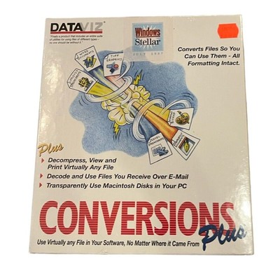 VTG NOS DataViz Conversions Plus Software for Windows New Sealed Converts Files