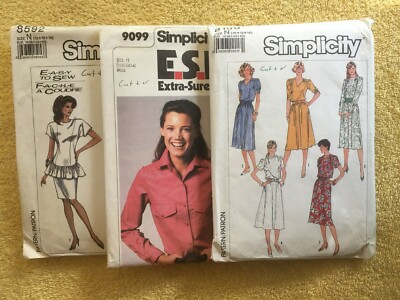 Simplicity Patterns (W) ~ CUT PATTERNS are all Size 10-14 * ~ * ~ * Listing 5518