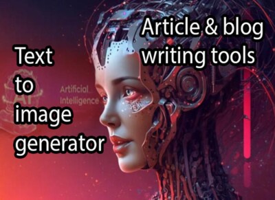 Get  Combined AI article writer and text to image generator with (SaaS)