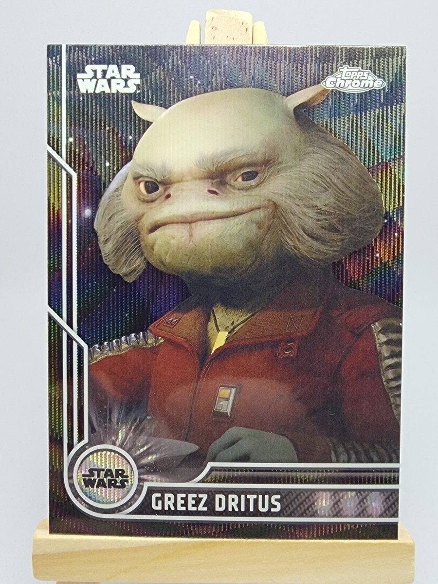 2023 Topps Chrome Star Wars Greez Dritus Black Wave Refractor #29
