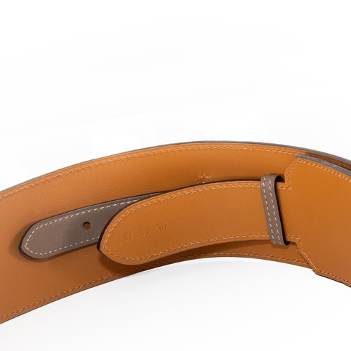 Auth. Hermes Damen Gürtel Kelly breit grau Palladium HW NEU - Bild 7 von 10