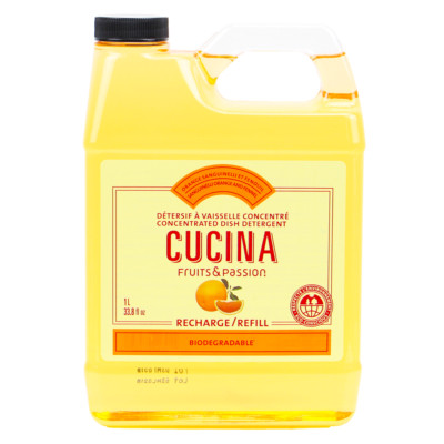 Cucina Sanguinelli Orange and Fennel  Kitchen Dish Detergent Refill 1 Liter