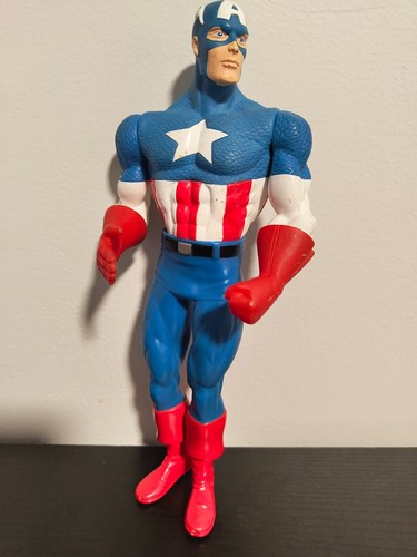 Vintage Applause 1997 Marvel Captain America 10,5" Actionfigur