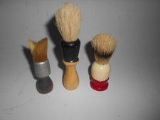 3 Vintage Shaving Brushes, 2 Ever Ready, 1 Unmarked with Wooden Handle