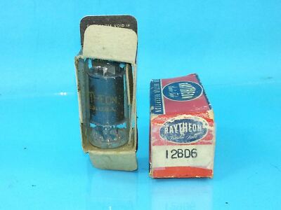 RAYTHEON 12BD6  TUBE NOS NIB GREY PLATE Valvola  Röhre Valve SINGLE