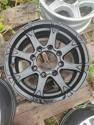 SINGLE 16" X 6"  ALUMINUM TRAILER WHEEL 8-LUG ON 6.5 INCHES