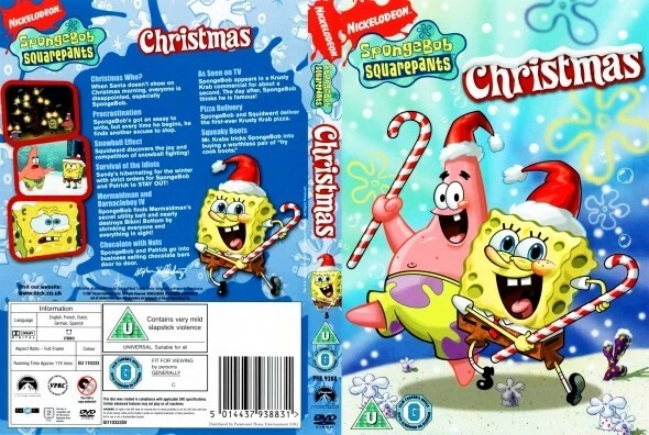 New Sealed SpongeBob Squarepants Christmas DVD UK Region 2 - 9 Episodes 119 Mins - Image 2 of 3