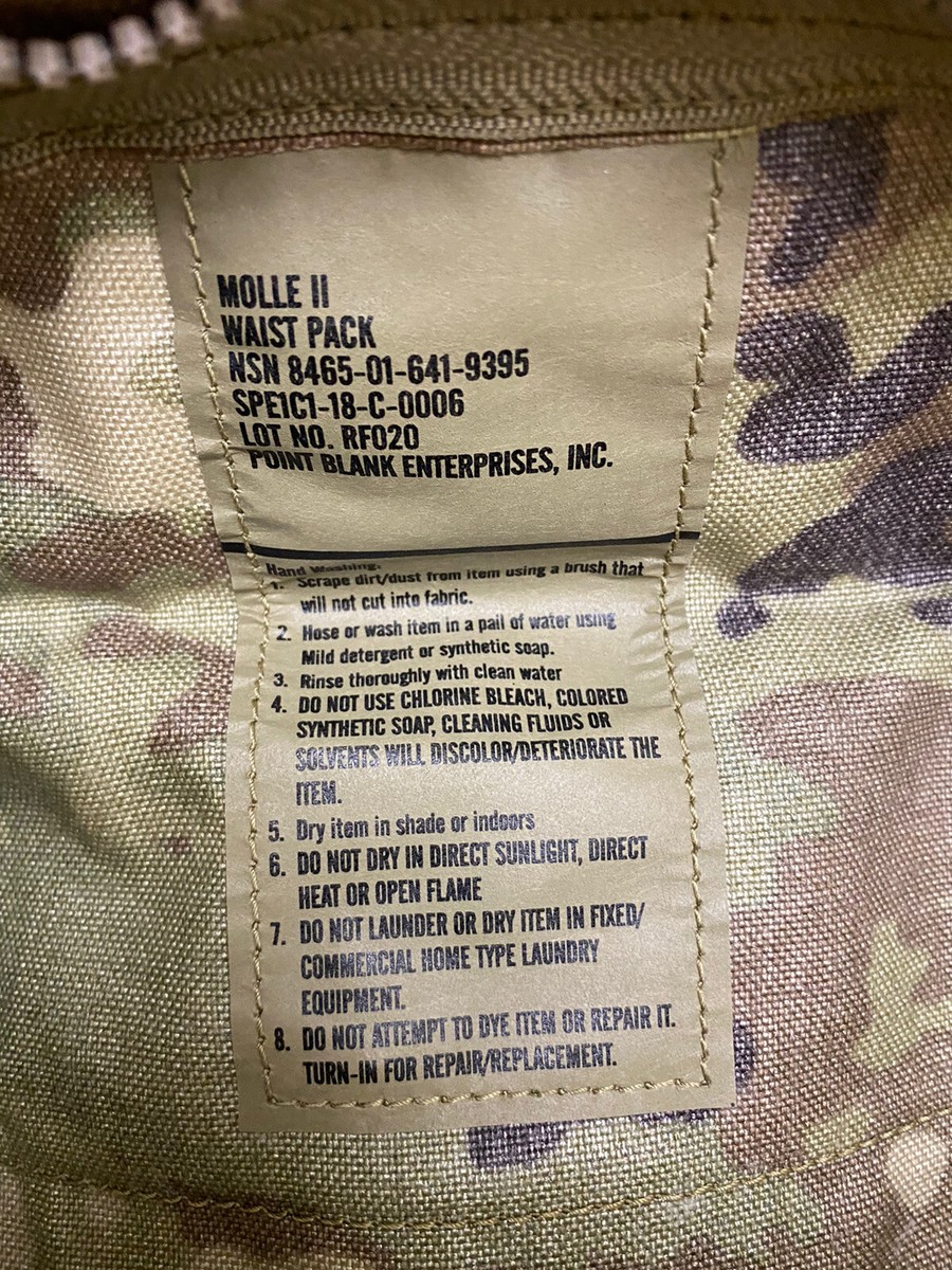 US.Military MOLLE II Waist Pack Multicam OCP New | eBay