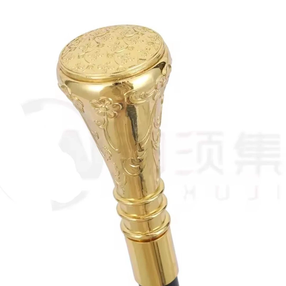 Bastón dorado, bastón de mano de moda de lujo para hombre - 90 cm Foto 4 de 4