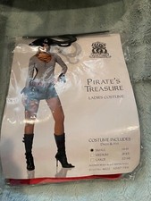 FRANCO COSTUME pirate treasure for ladies size small 4-6 , retails 35